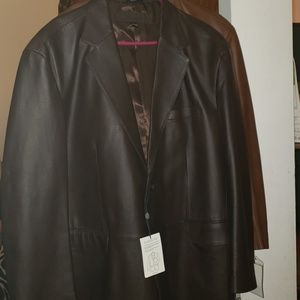 Mens XXL Genuine Leather Jacket